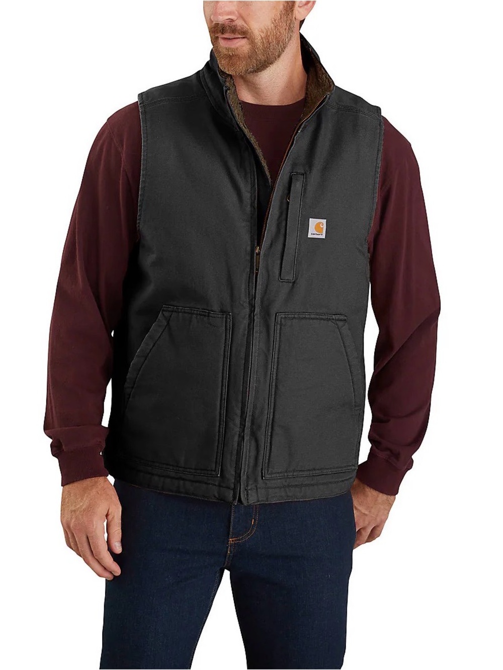 Carhartt Washed Duck Mock-Neck Vest